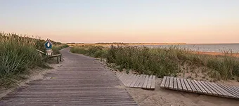 Loopdeelenweg durch die Borkumer Naturschutzgebiete