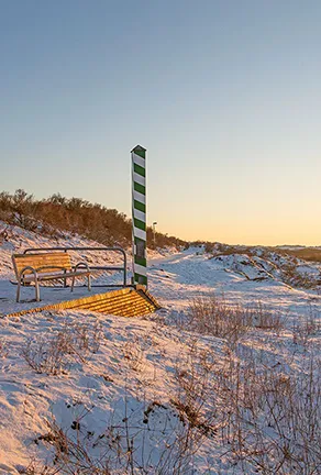 Nordwestlichster Punkt Deutschlands im Winter